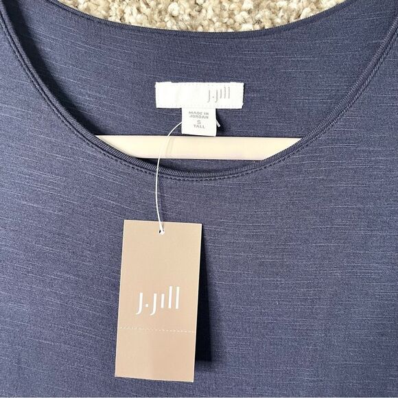 J. Jill Dress Women’s Small Tall Dark Blue Sleeveless Maxi NWT - Picture 3 of 10